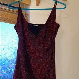 Red sparkly dress